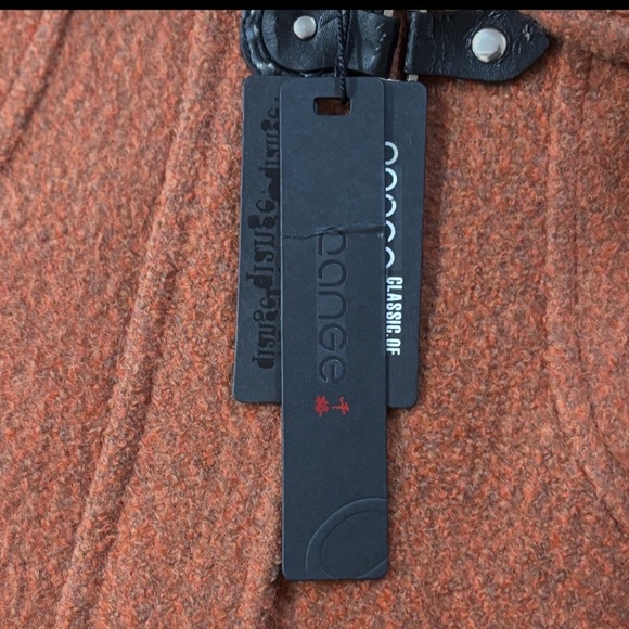 NWT Qiange Rust Orange Wool Silk Jacket - Picture 11 of 15